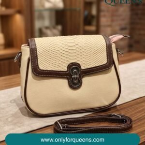 Cross body bag for women | White Beige